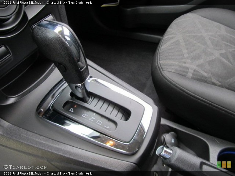 Charcoal Black/Blue Cloth Interior Transmission for the 2011 Ford Fiesta SEL Sedan #54905504