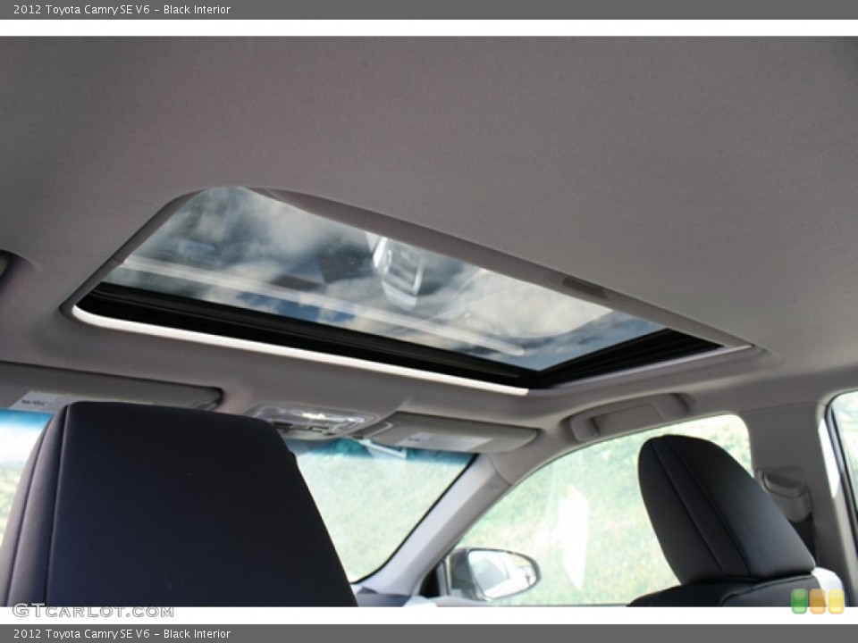Black Interior Sunroof for the 2012 Toyota Camry SE V6 #54905584