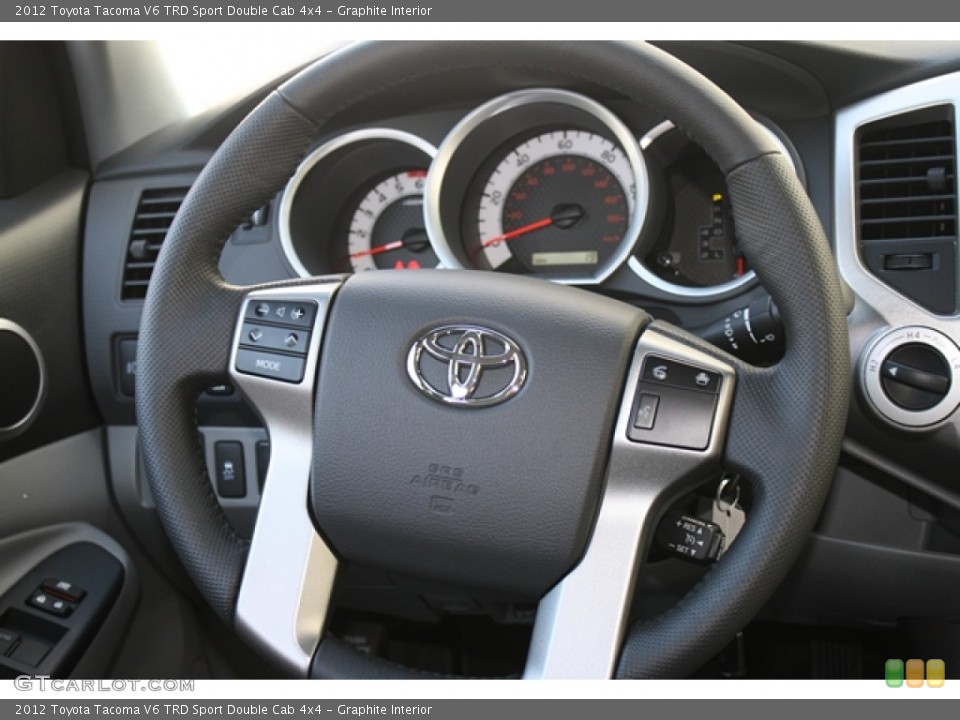 Graphite Interior Steering Wheel for the 2012 Toyota Tacoma V6 TRD Sport Double Cab 4x4 #54905696