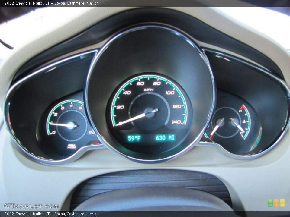 Cocoa/Cashmere Interior Gauges for the 2012 Chevrolet Malibu LT #54907457