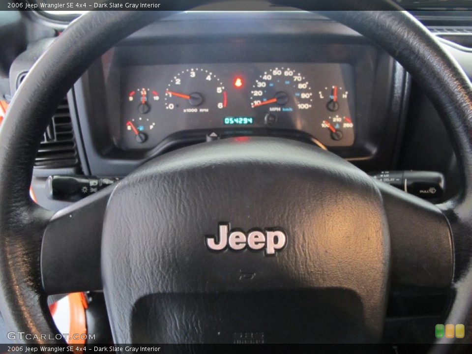 Dark Slate Gray Interior Gauges for the 2006 Jeep Wrangler SE 4x4 #54907493