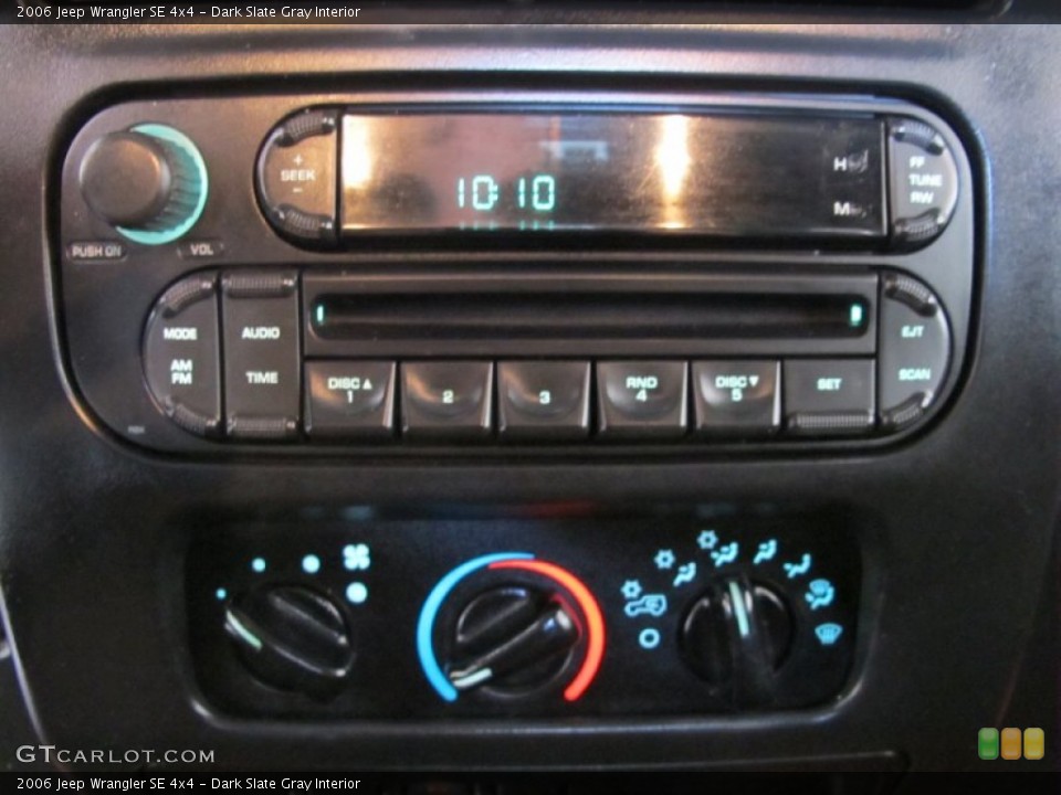 Dark Slate Gray Interior Audio System for the 2006 Jeep Wrangler SE 4x4 #54907511