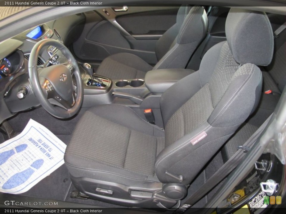 Black Cloth Interior Photo for the 2011 Hyundai Genesis Coupe 2.0T #54907794