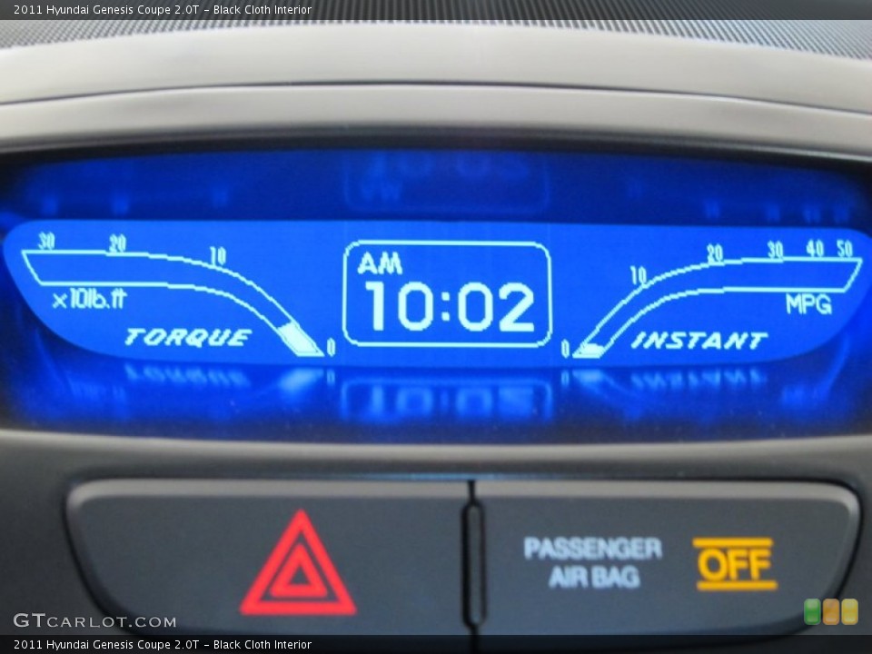 Black Cloth Interior Gauges for the 2011 Hyundai Genesis Coupe 2.0T #54907835