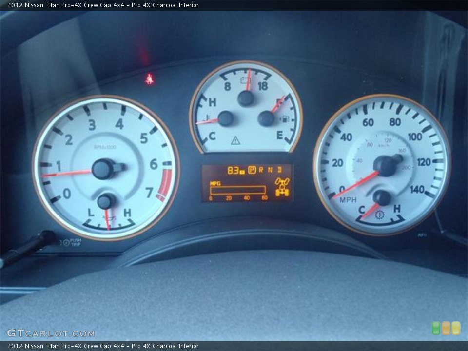Pro 4X Charcoal Interior Gauges for the 2012 Nissan Titan Pro-4X Crew Cab 4x4 #54910163