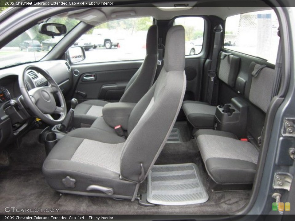 Ebony Interior Photo for the 2009 Chevrolet Colorado Extended Cab 4x4 #54913689