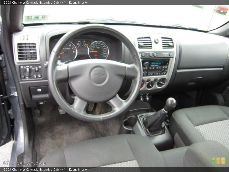 Ebony Interior Dashboard for the 2009 Chevrolet Colorado Extended Cab 4x4 #54913696