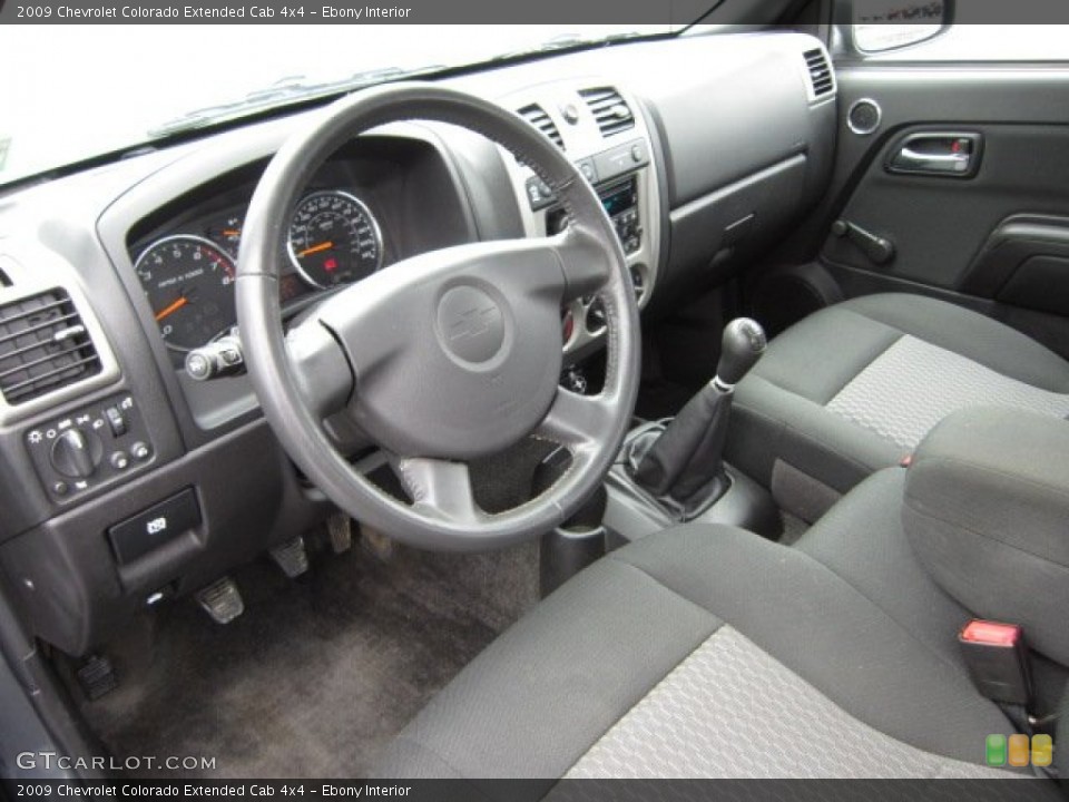 Ebony Interior Prime Interior for the 2009 Chevrolet Colorado Extended Cab 4x4 #54913714