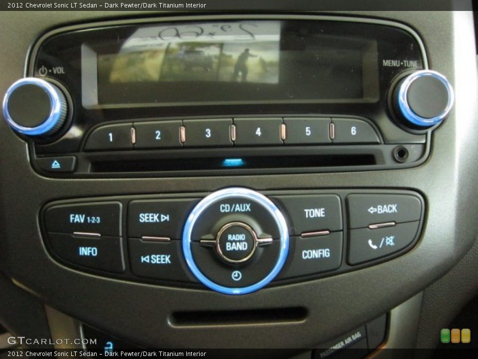 Dark Pewter/Dark Titanium Interior Controls for the 2012 Chevrolet Sonic LT Sedan #54914077