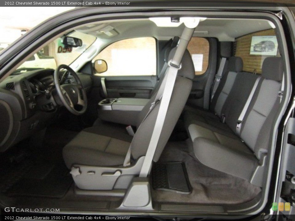 Ebony Interior Photo for the 2012 Chevrolet Silverado 1500 LT Extended Cab 4x4 #54914200