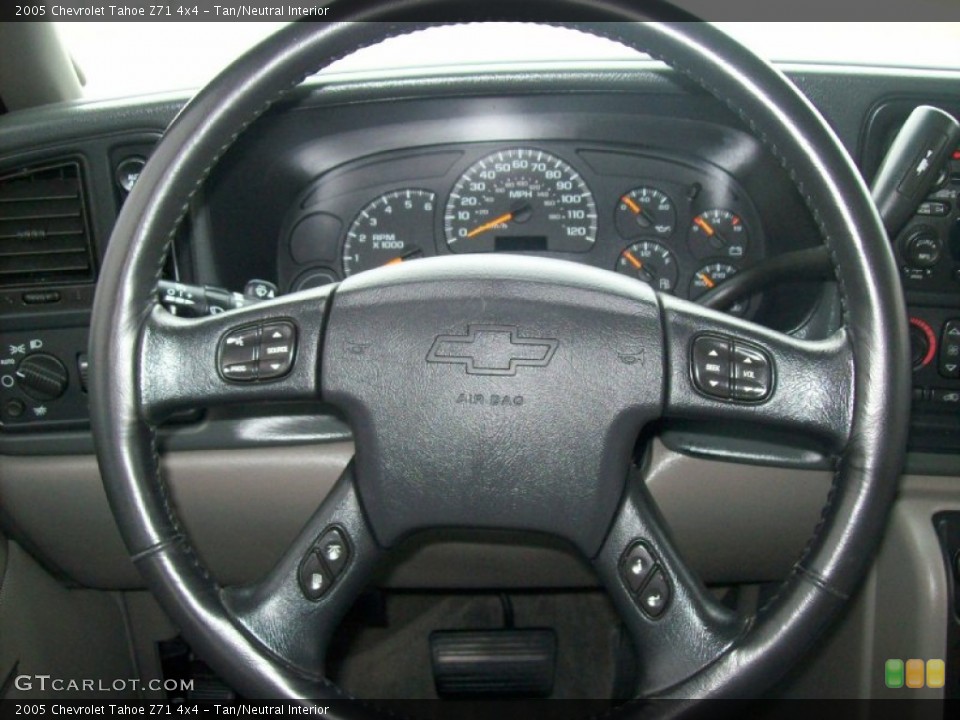 Tan/Neutral Interior Steering Wheel for the 2005 Chevrolet Tahoe Z71 4x4 #54914266