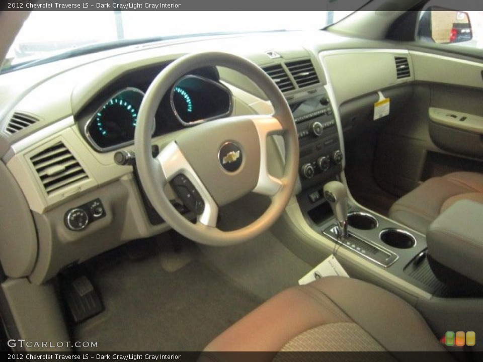 Dark Gray/Light Gray Interior Prime Interior for the 2012 Chevrolet Traverse LS #54914398