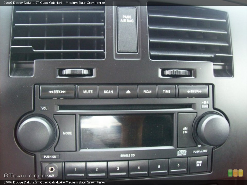 Medium Slate Gray Interior Audio System for the 2006 Dodge Dakota ST Quad Cab 4x4 #54914534
