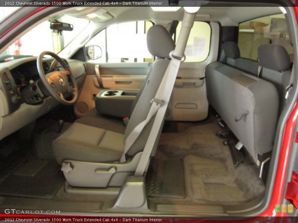 Dark Titanium Interior Photo for the 2012 Chevrolet Silverado 1500 Work Truck Extended Cab 4x4 #54914553