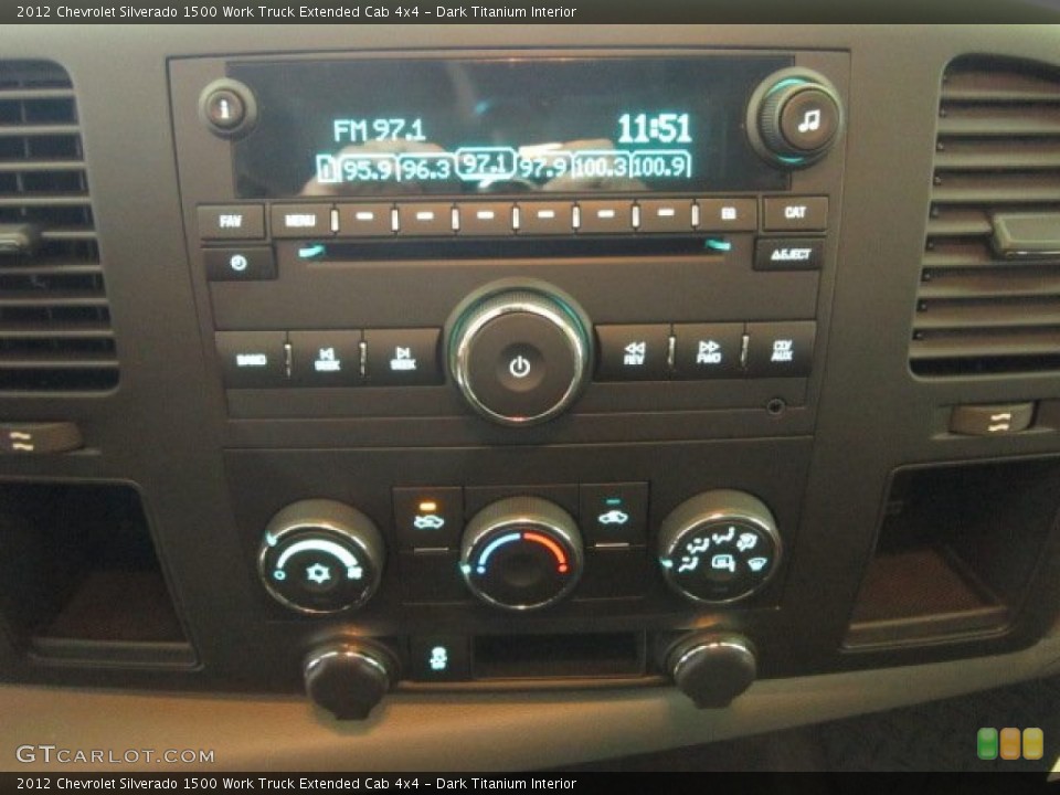 Dark Titanium Interior Audio System for the 2012 Chevrolet Silverado 1500 Work Truck Extended Cab 4x4 #54914595