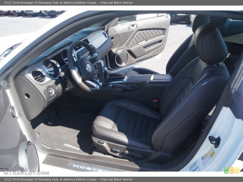 Charcoal Black Interior Photo for the 2012 Ford Mustang V6 Mustang Club of America Edition Coupe #54914644