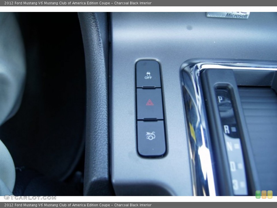 Charcoal Black Interior Controls for the 2012 Ford Mustang V6 Mustang Club of America Edition Coupe #54914839