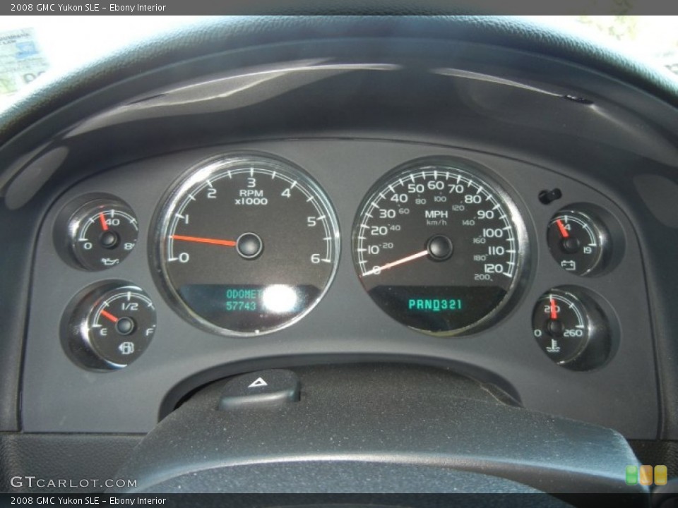 Ebony Interior Gauges for the 2008 GMC Yukon SLE #54915624