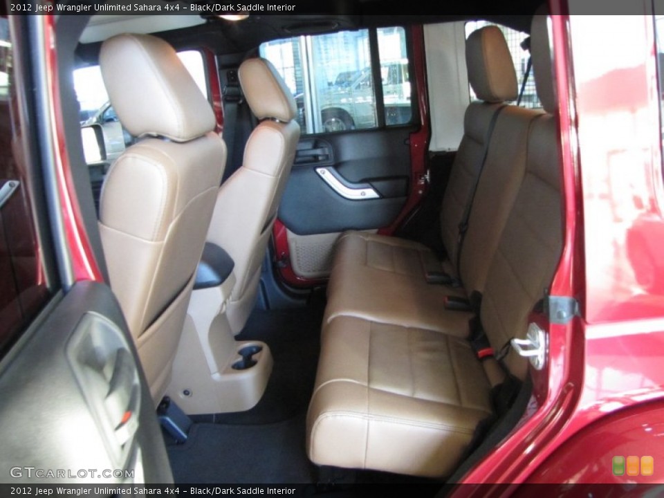 Black/Dark Saddle Interior Photo for the 2012 Jeep Wrangler Unlimited Sahara 4x4 #54917764