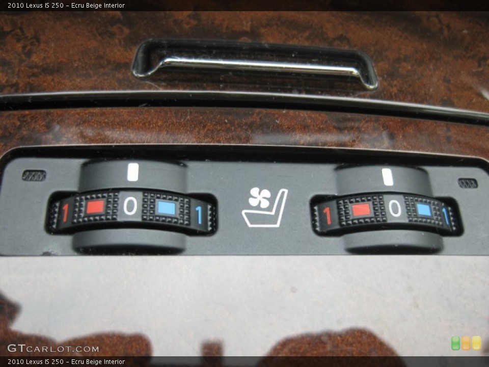 Ecru Beige Interior Controls for the 2010 Lexus IS 250 #54922425