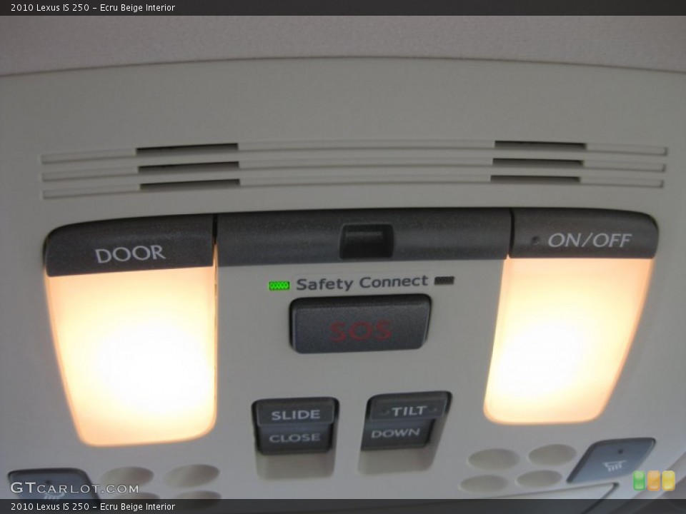 Ecru Beige Interior Controls for the 2010 Lexus IS 250 #54922459