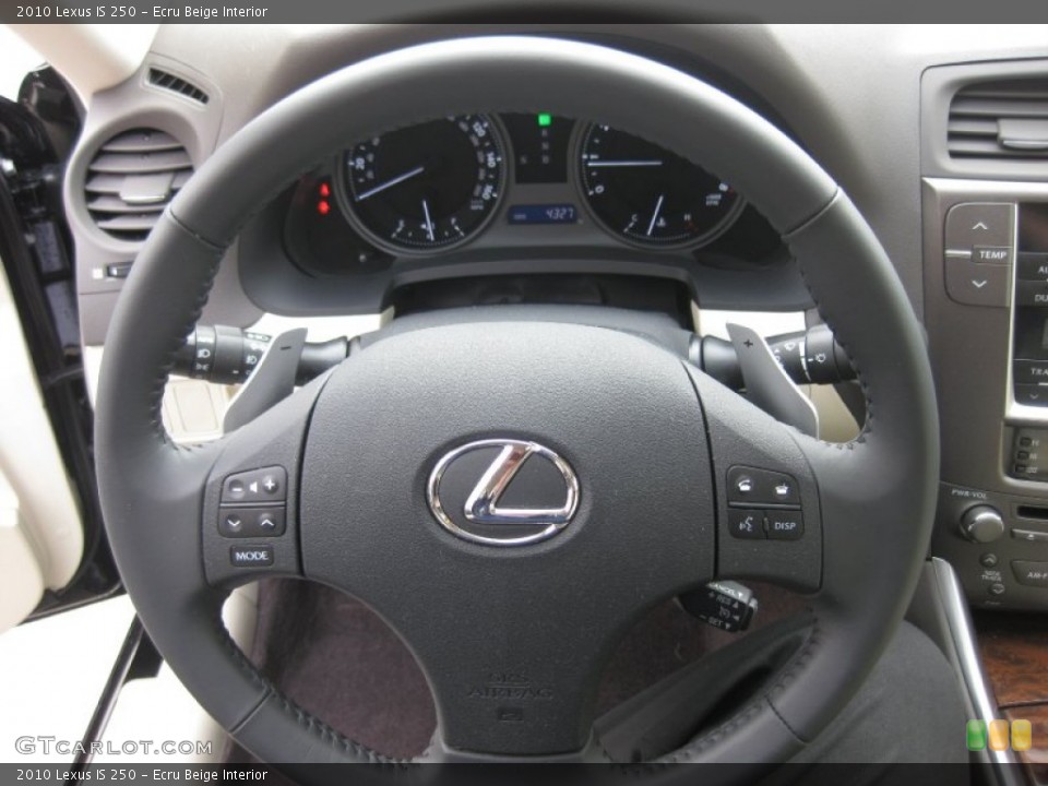 Ecru Beige Interior Steering Wheel for the 2010 Lexus IS 250 #54922468