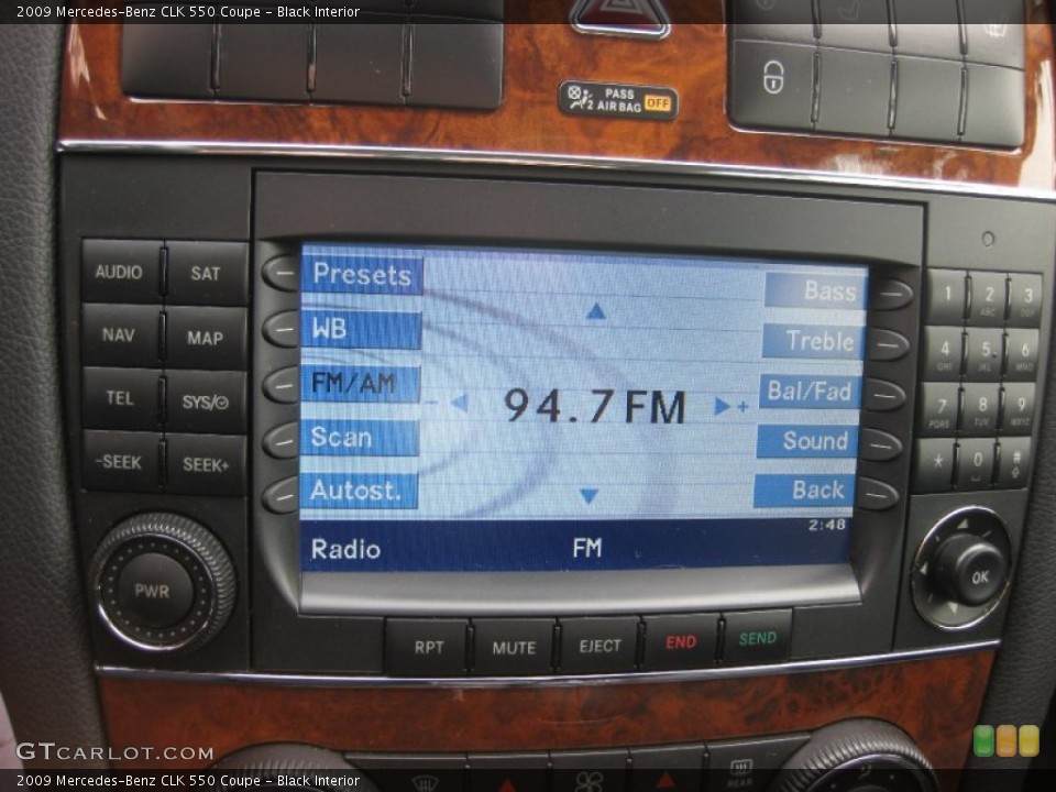 Black Interior Audio System for the 2009 Mercedes-Benz CLK 550 Coupe #54922618