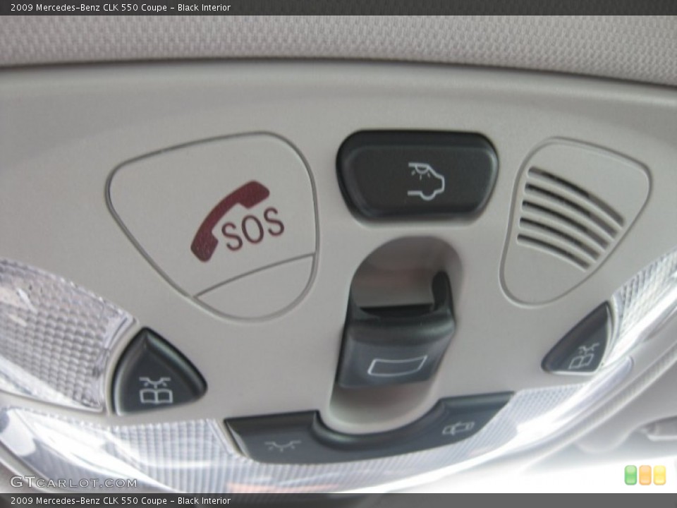 Black Interior Controls for the 2009 Mercedes-Benz CLK 550 Coupe #54922666