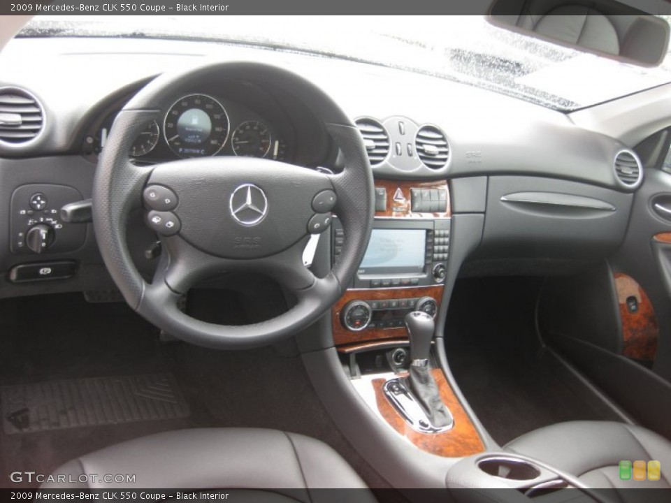 Black Interior Dashboard for the 2009 Mercedes-Benz CLK 550 Coupe #54922708