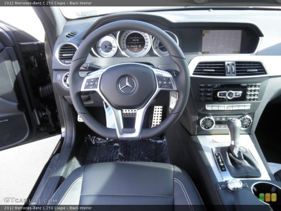 Black Interior Dashboard for the 2012 Mercedes-Benz C 250 Coupe #54923428