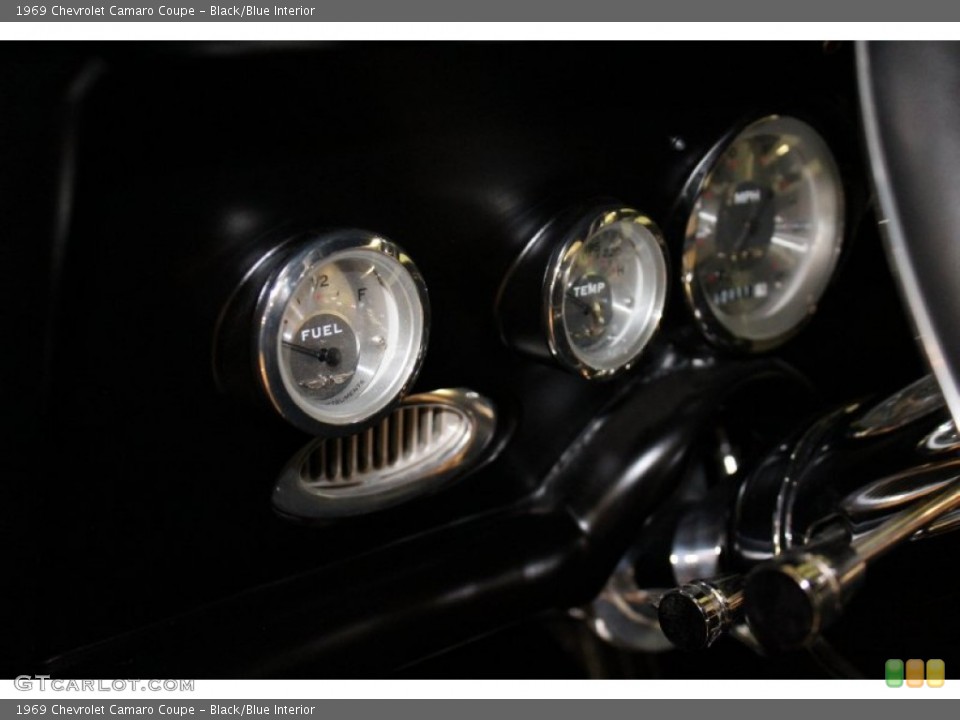 Black/Blue Interior Gauges for the 1969 Chevrolet Camaro Coupe #54926908