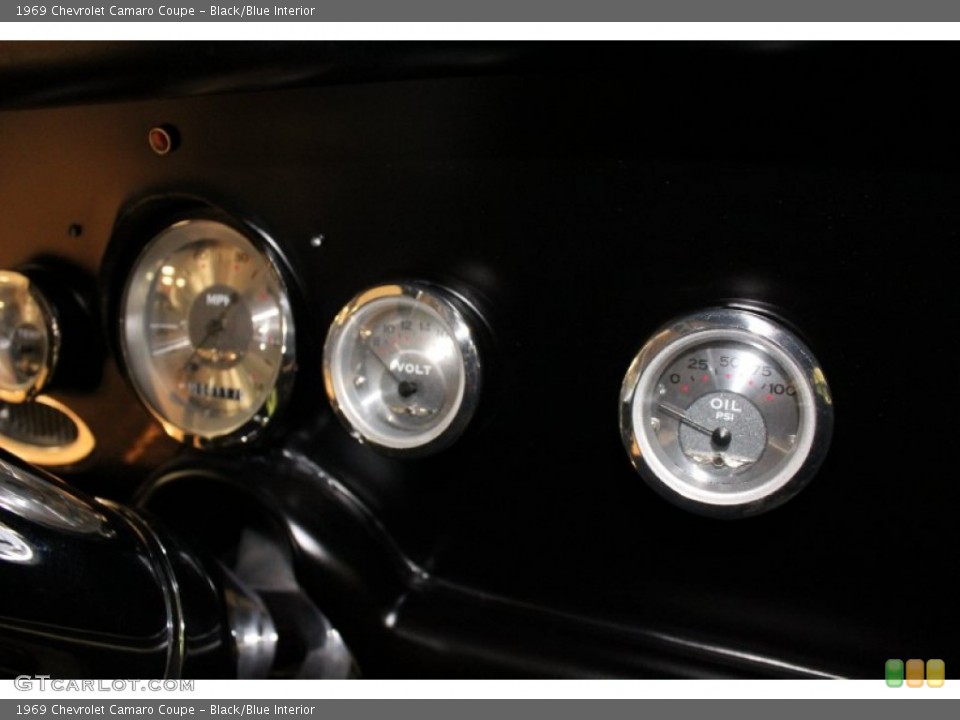 Black/Blue Interior Gauges for the 1969 Chevrolet Camaro Coupe #54926923