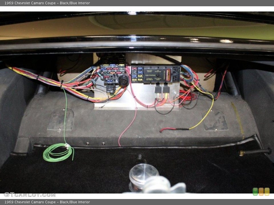 Black/Blue Interior Controls for the 1969 Chevrolet Camaro Coupe #54927013