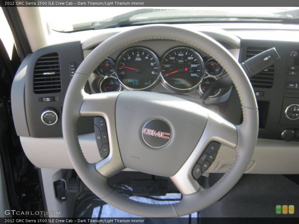 Dark Titanium/Light Titanium Interior Steering Wheel for the 2012 GMC Sierra 1500 SLE Crew Cab #54928024