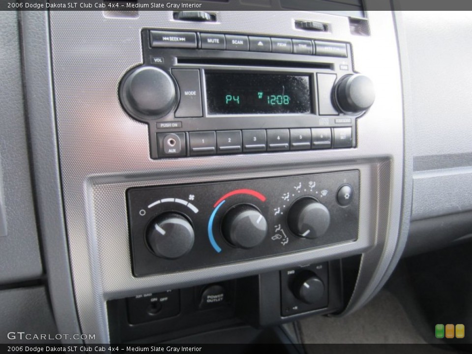 Medium Slate Gray Interior Audio System for the 2006 Dodge Dakota SLT Club Cab 4x4 #54933409