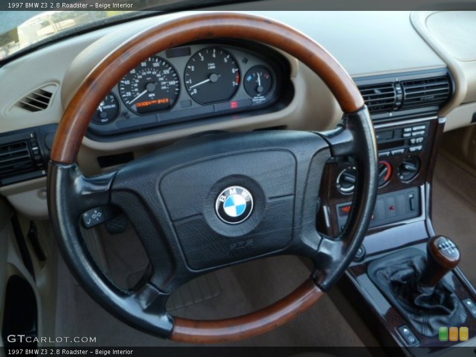 Beige Interior Steering Wheel for the 1997 BMW Z3 2.8 Roadster #54933670
