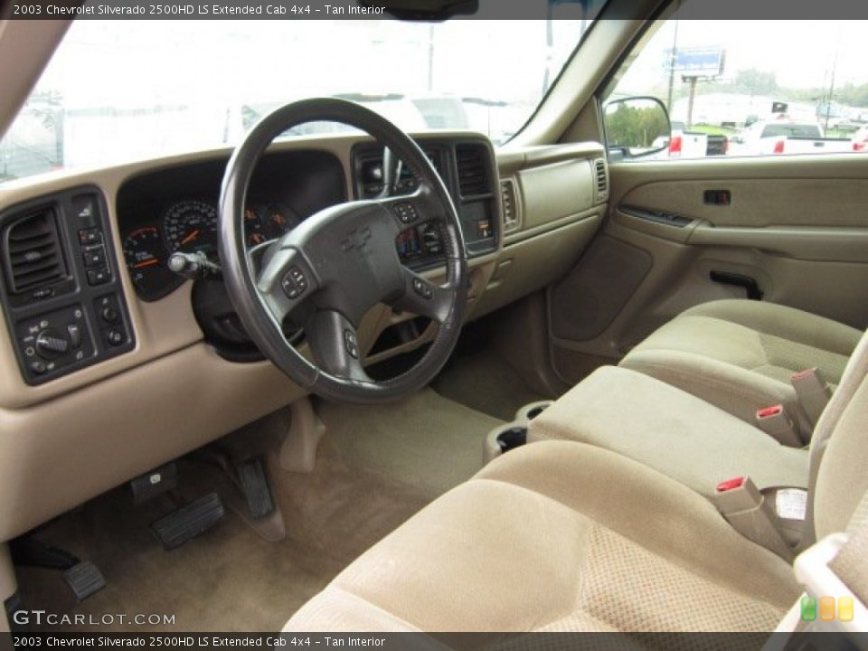 Tan Interior Photo for the 2003 Chevrolet Silverado 2500HD LS Extended Cab 4x4 #54933731