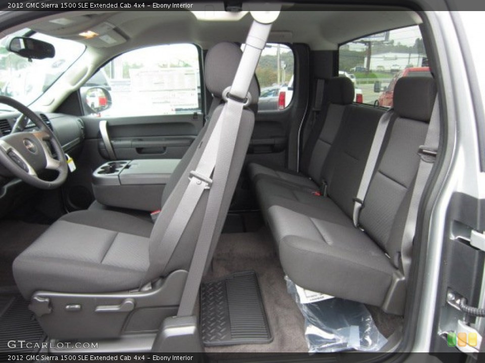 Ebony Interior Photo for the 2012 GMC Sierra 1500 SLE Extended Cab 4x4 #54933890
