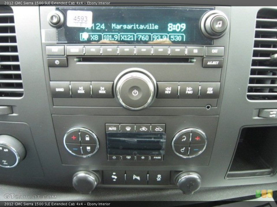 Ebony Interior Audio System for the 2012 GMC Sierra 1500 SLE Extended Cab 4x4 #54933938