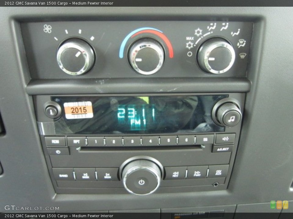 Medium Pewter Interior Audio System for the 2012 GMC Savana Van 1500 Cargo #54934285