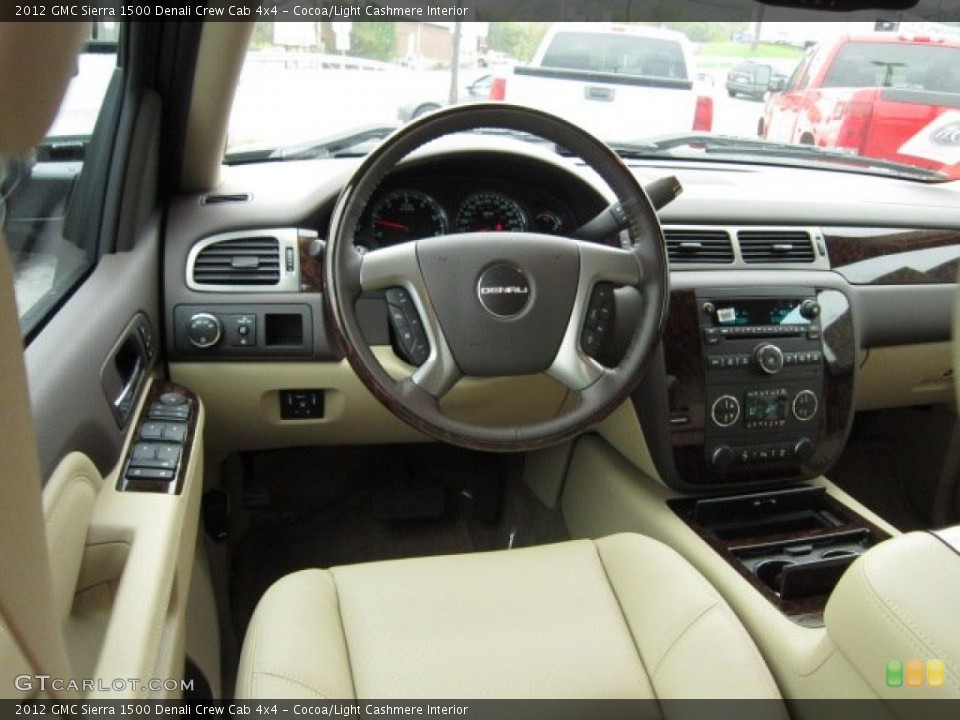 Cocoa/Light Cashmere Interior Dashboard for the 2012 GMC Sierra 1500 Denali Crew Cab 4x4 #54934423