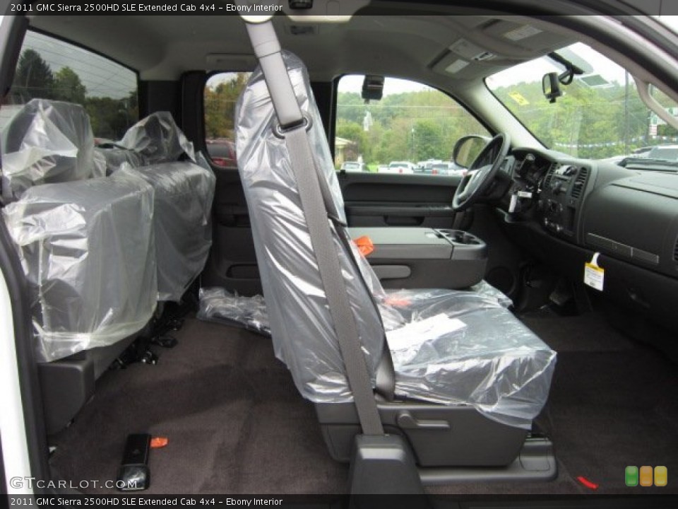 Ebony Interior Photo for the 2011 GMC Sierra 2500HD SLE Extended Cab 4x4 #54934579