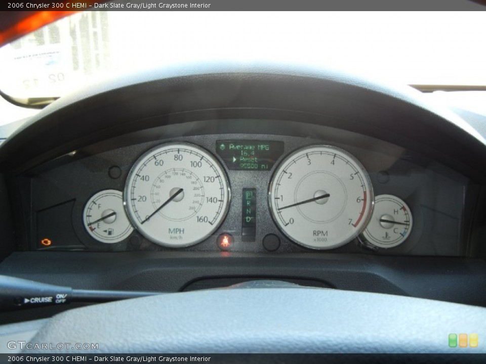 Dark Slate Gray/Light Graystone Interior Gauges for the 2006 Chrysler 300 C HEMI #54936142