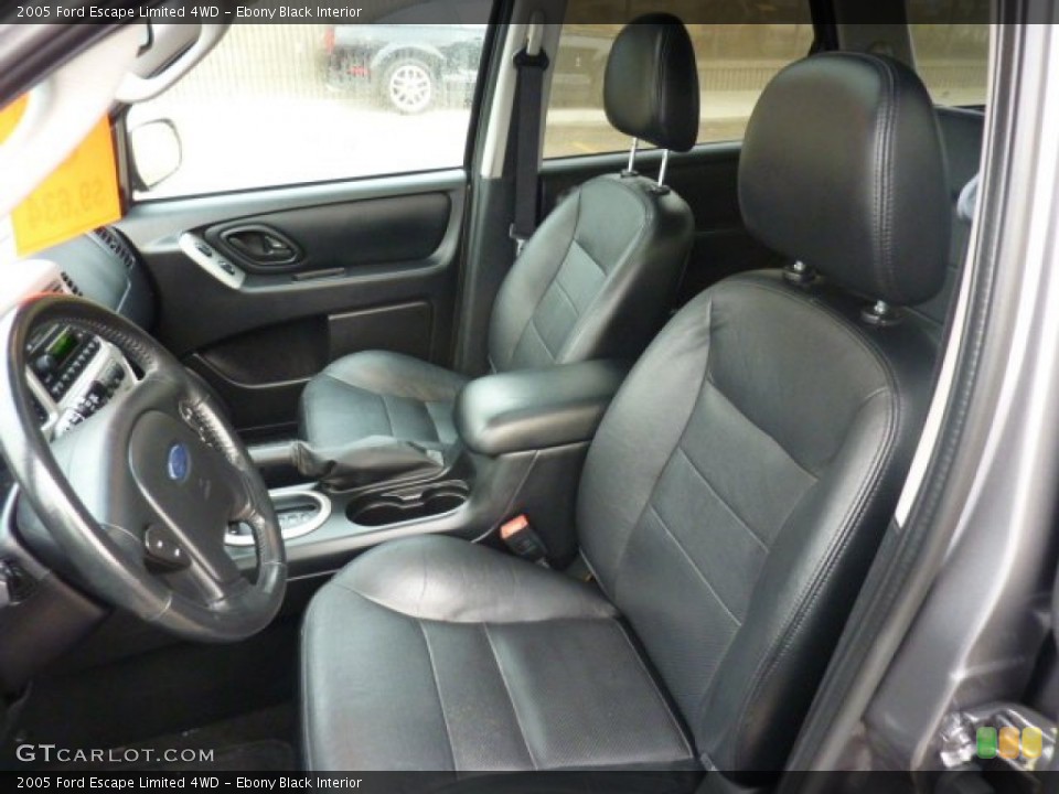 Ebony Black Interior Photo for the 2005 Ford Escape Limited 4WD #54937735
