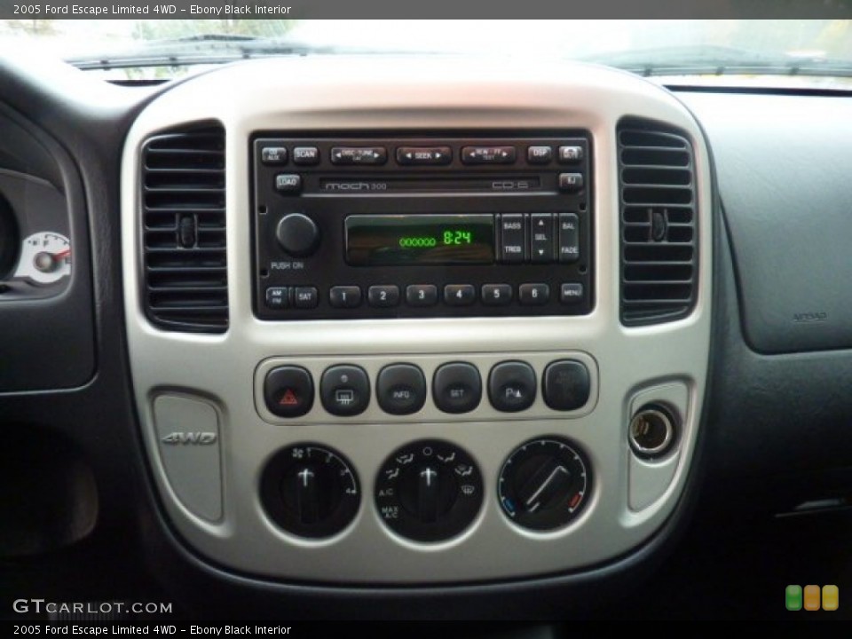 Ebony Black Interior Controls for the 2005 Ford Escape Limited 4WD #54937807