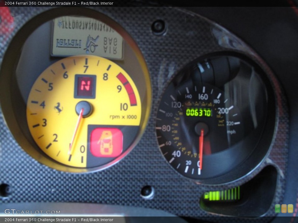 Red/Black Interior Gauges for the 2004 Ferrari 360 Challenge Stradale F1 #54938725