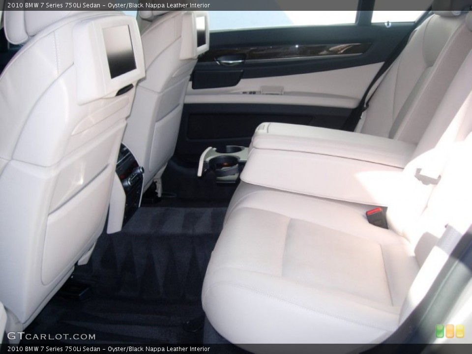Oyster/Black Nappa Leather Interior Photo for the 2010 BMW 7 Series 750Li Sedan #54943846