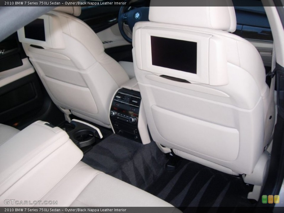 Oyster/Black Nappa Leather Interior Photo for the 2010 BMW 7 Series 750Li Sedan #54943900