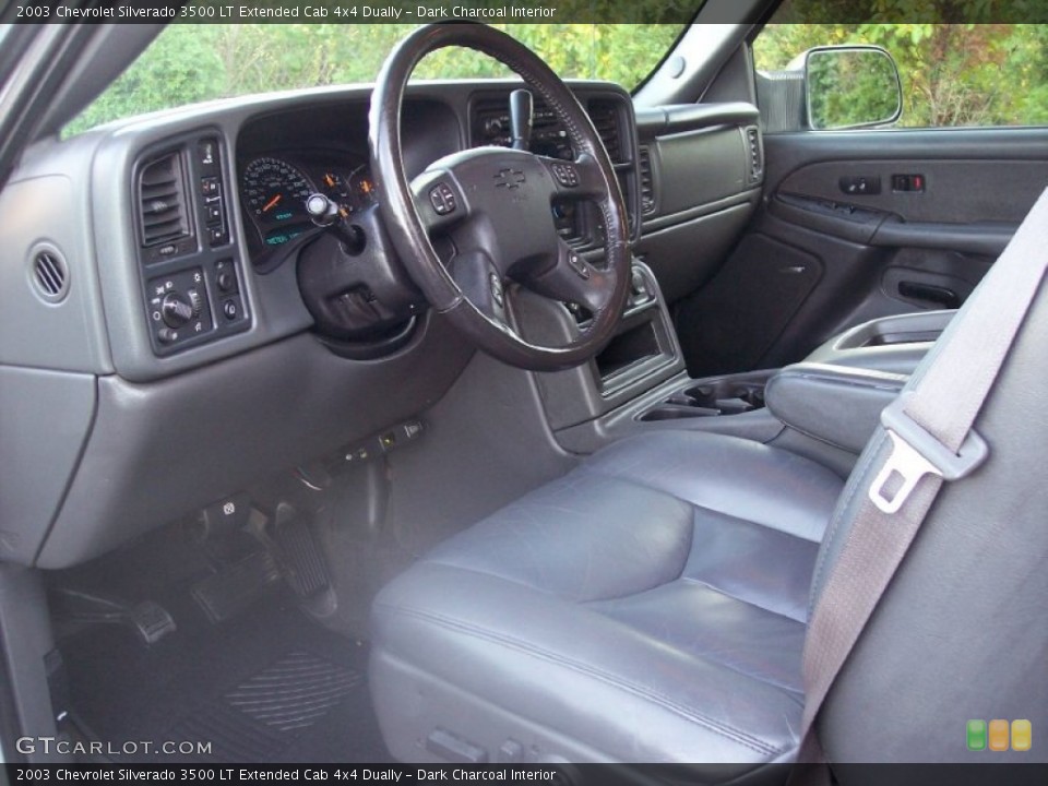 Dark Charcoal Interior Photo for the 2003 Chevrolet Silverado 3500 LT Extended Cab 4x4 Dually #54945713