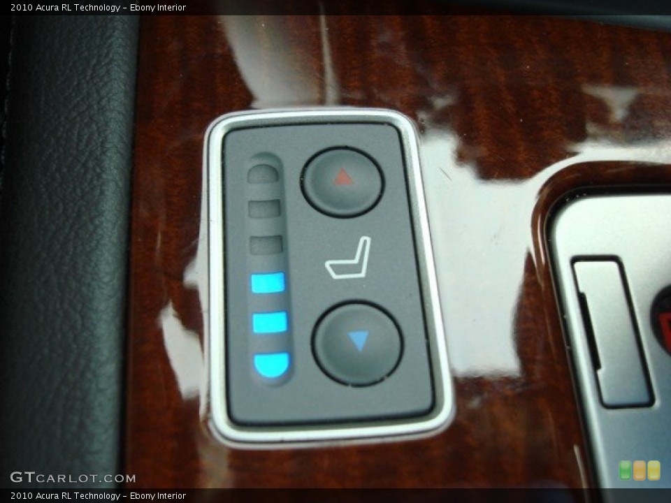 Ebony Interior Controls for the 2010 Acura RL Technology #54945955